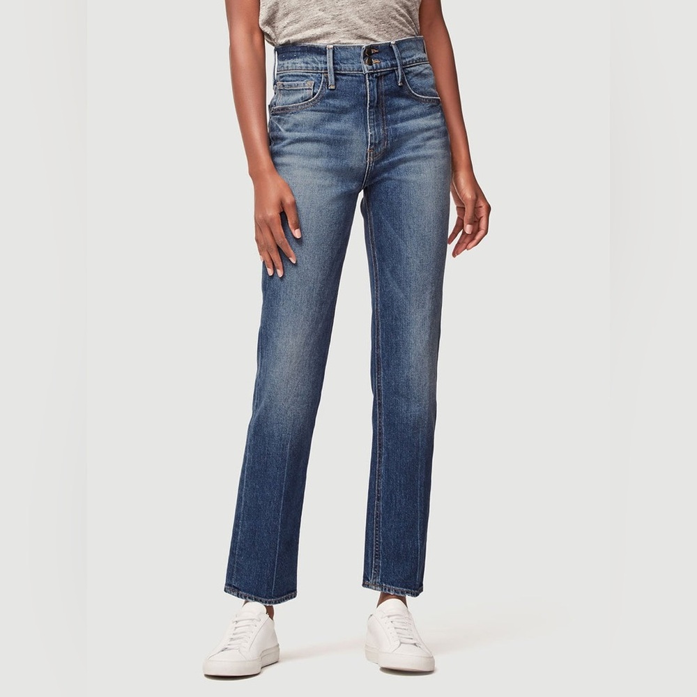 FRAME Straight-Leg Jeans in Indigo Blue, 70’s Inspired | Size: 26